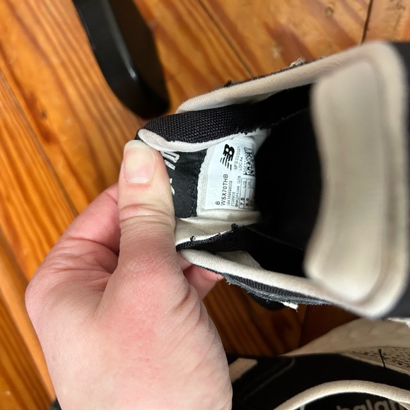 New Balance Women’s Foam X70 Black and White Sneakers - Picture 6 of 8